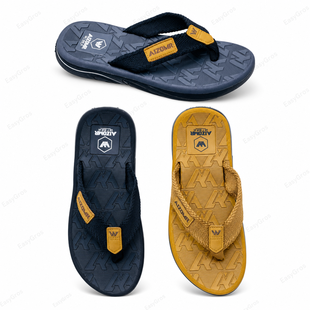 Nora MR-2161 Men's Woven-Strap Flip-Flops 40-44 | 24pcs/crate