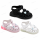 Girls Light‑Up Closed‑Toe Sandals with Bow