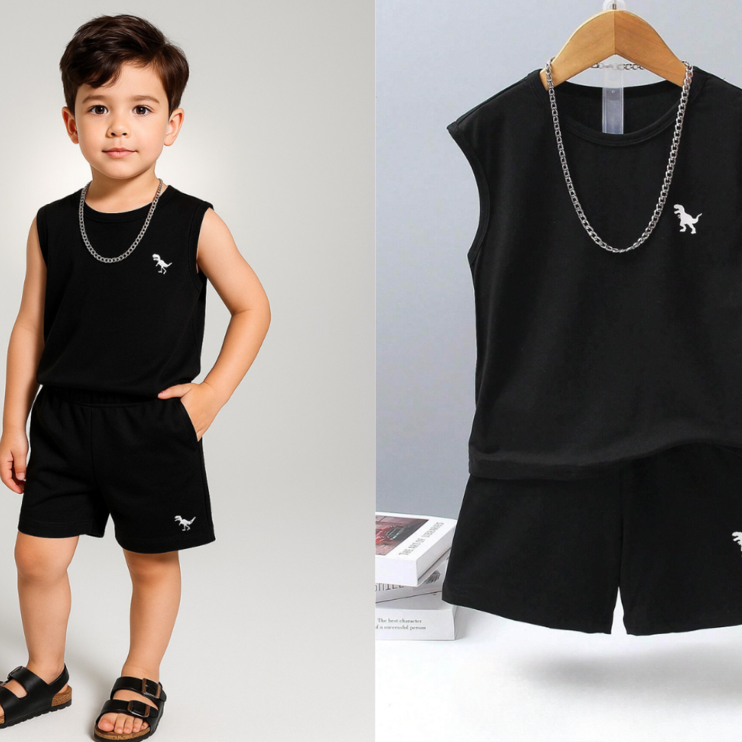 Kids' Sleeveless Summer Top & Shorts Set