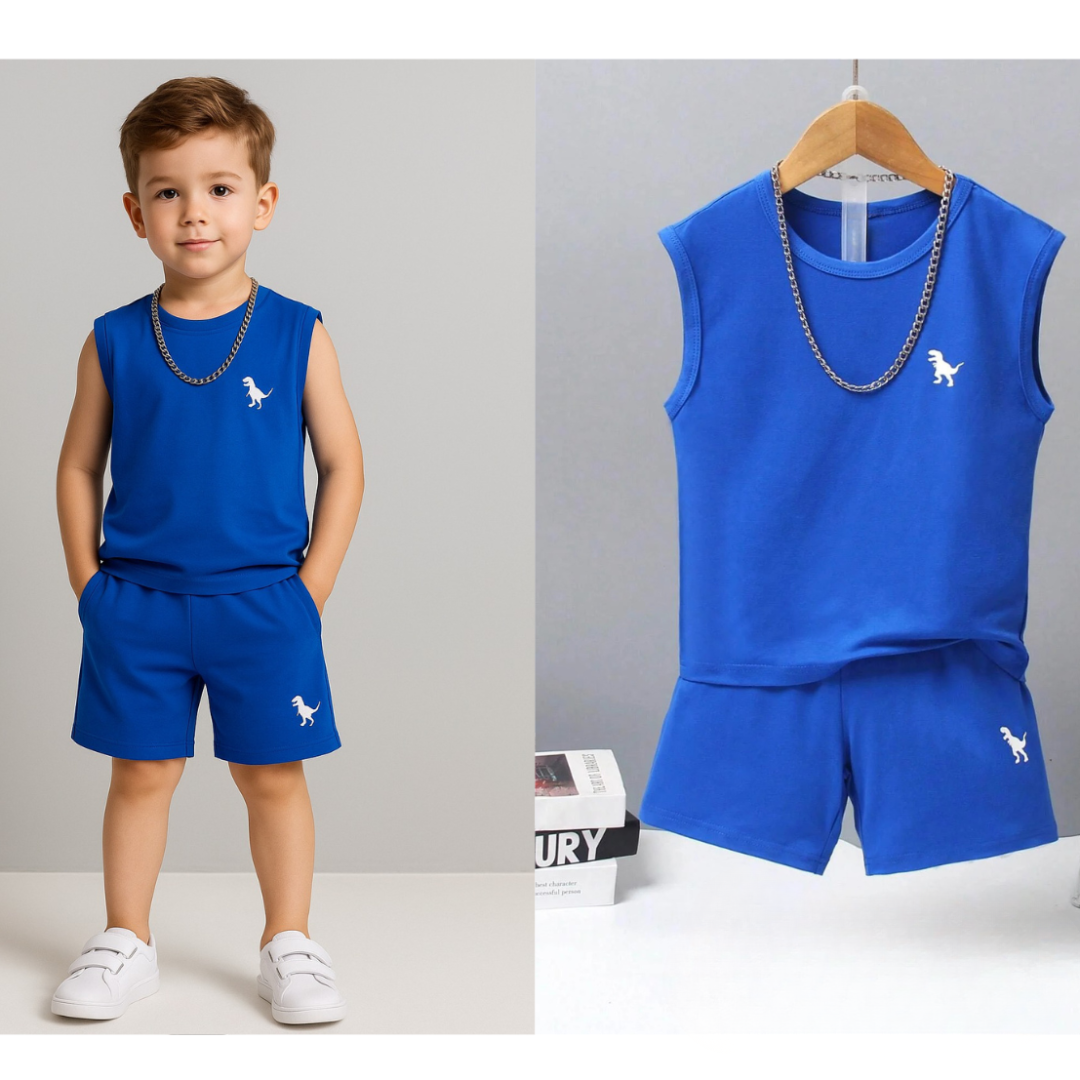 Kids' Sleeveless Summer Top & Shorts Set