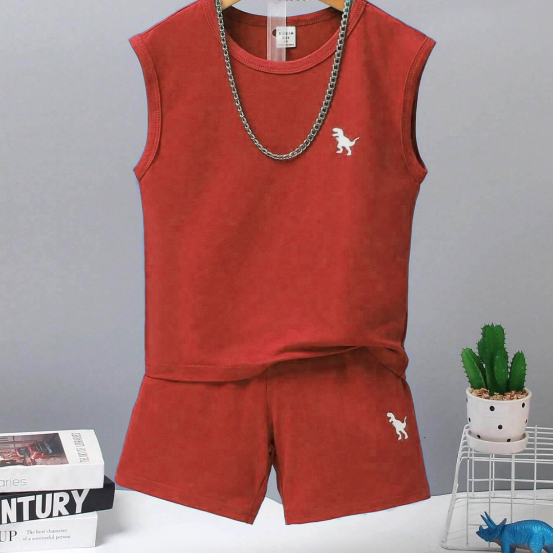 Kids' Sleeveless Summer Top & Shorts Set