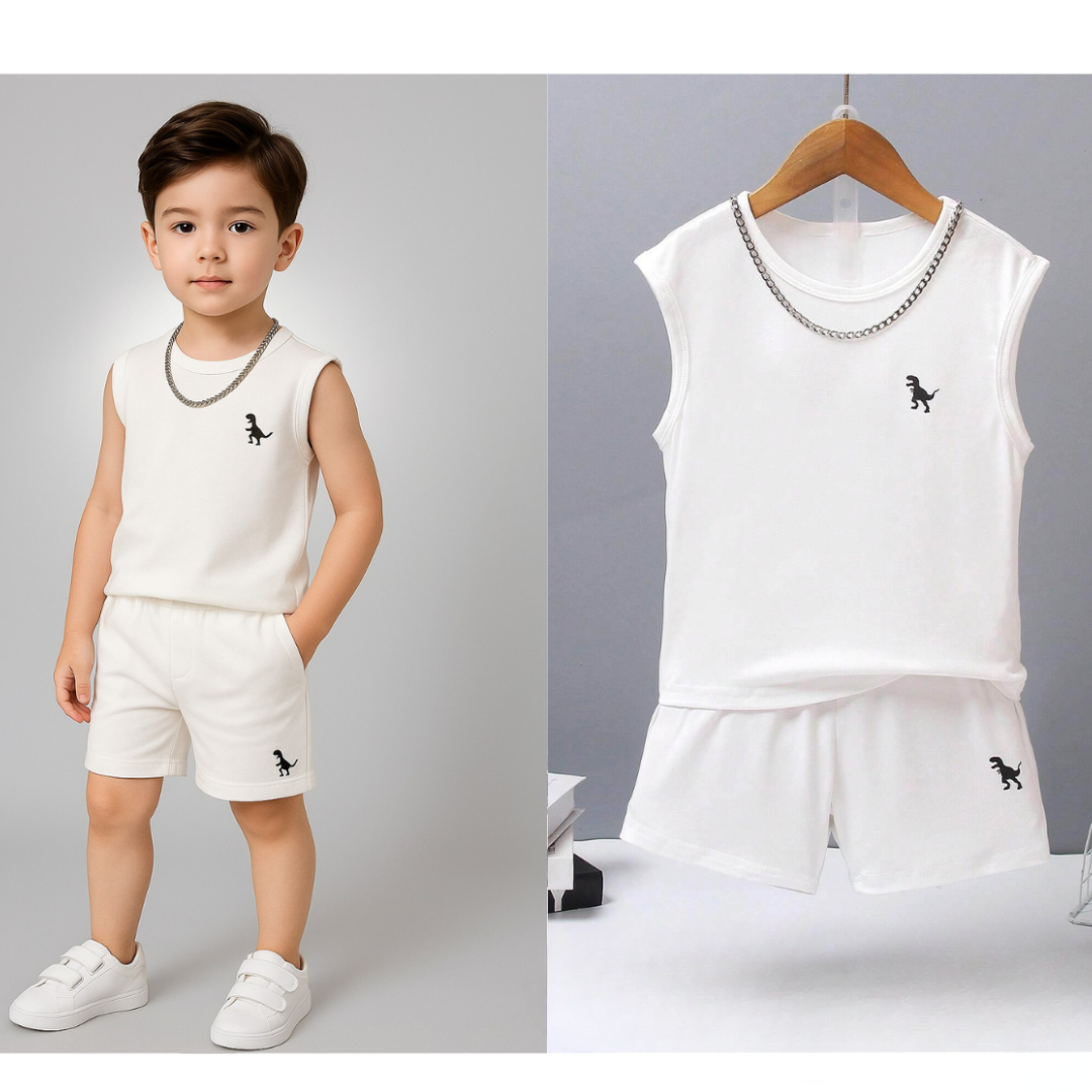 Kids' Sleeveless Summer Top & Shorts Set