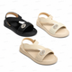 LV-4 Girls Open-Toe Sandals | 31-36 | Black/Beige/Khaki | 24pcs