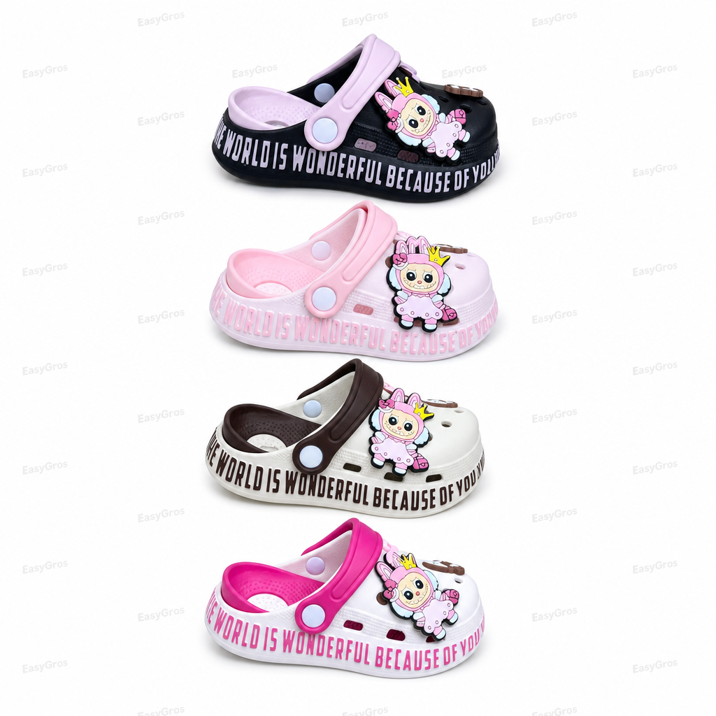 Kids Character Clogs, Strap | 25-30 | 24pcs/Crate