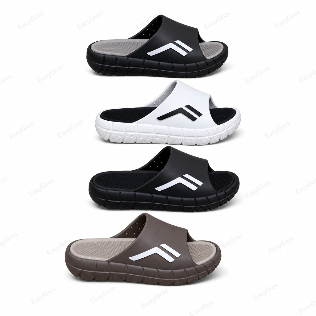 Nora LOUFU Cushioned Slide Sandals 40-44 | 24pcs/crate (4 colors)