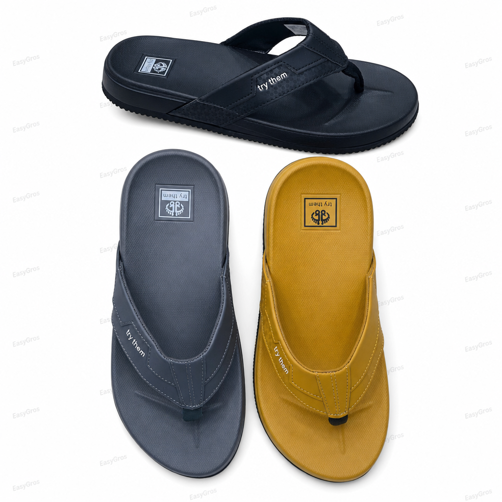 Nora Wide-Strap Thong Sandals EU 40–44, 24 pcs/crate (MR1-192)