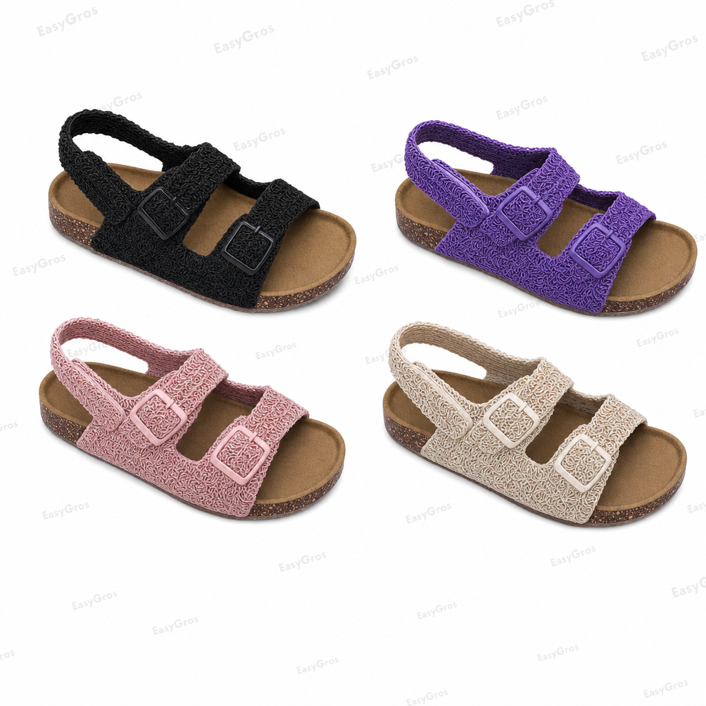 My Little Princess MK7011-12 Girls Double-Buckle Sandals