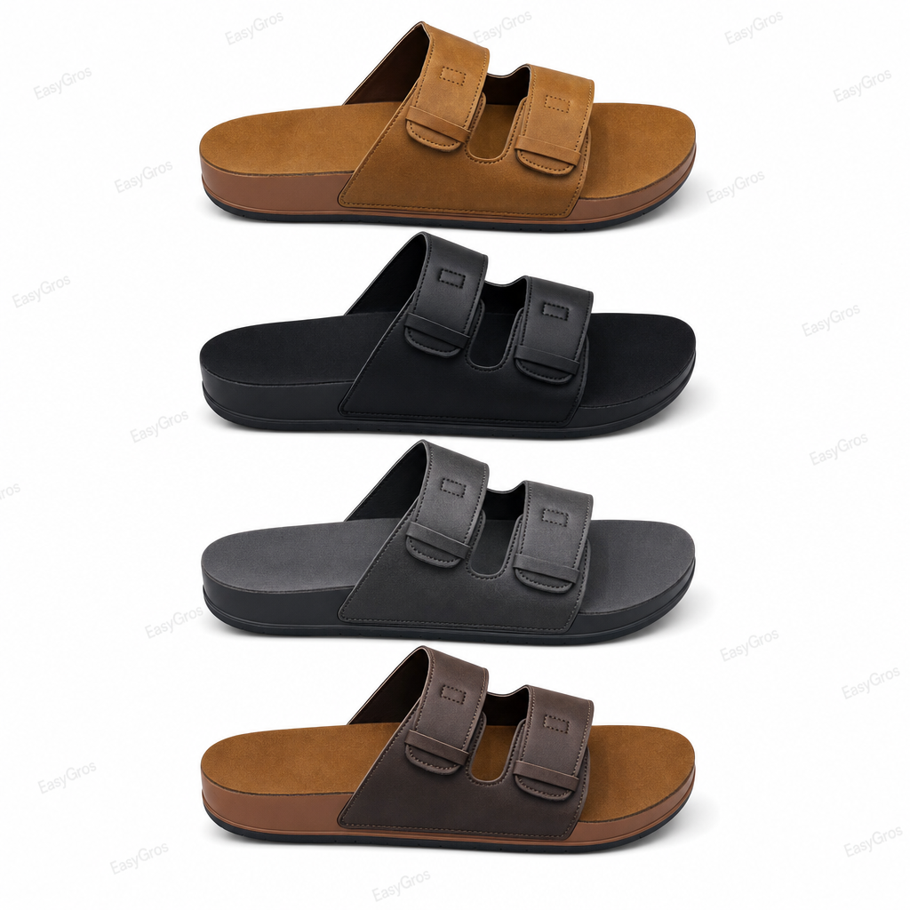 Analiza AN13 Men's Slide Sandals 40–44, 4 Colors, 24pcs/Crate